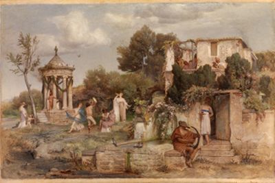 Arnold Böcklin - Römische Weinschenke