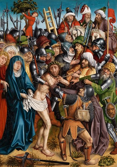 Meister der Karlsruher Passion - Entkleidung Christi