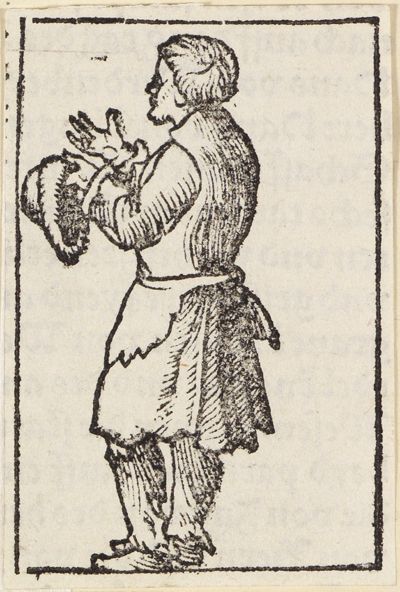 Niklaus Manuel, gen. Deutsch - Handwerker mit vorgerecktem Hut
