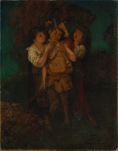 Hans Thoma - Der gefeierte Pan