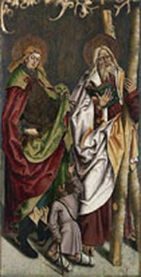 Meister der Blaubeurer Kreuzigung - Die Heiligen Martin und Andreas