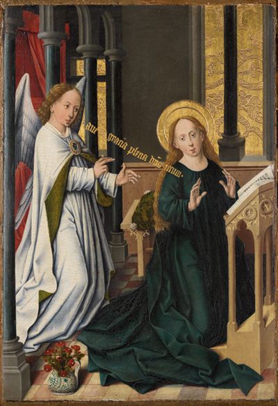 Friedrich Herlin (1425) - Verkündigung an Maria