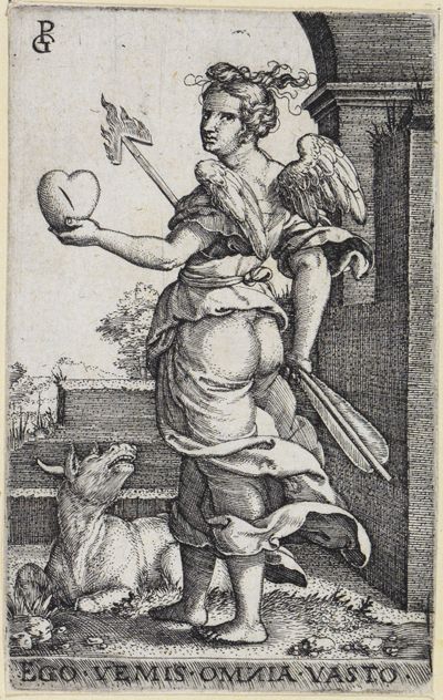 Georg Pencz - Die Unkeuschheit (Die sieben Todsünden)