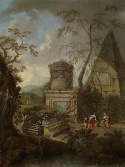 Maximilian Joseph Schinnagl - Italienische Phantasielandschaft