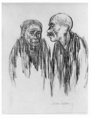 Käthe Kollwitz - Altes Arbeiterpaar