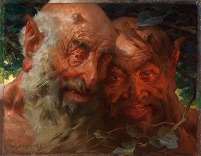 Ernst Schurth - Silenenköpfe