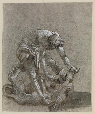 Hans Weiditz (1500) - Simson und der Löwe