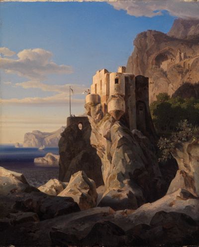 Ernst Fries - San Francesco bei Amalfi