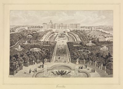 Jules Coignet - Aufriß von Versailles