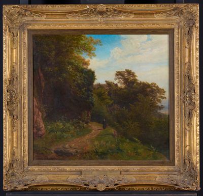 Hans Gude - Landschaft bei Odilienberg im Elsass