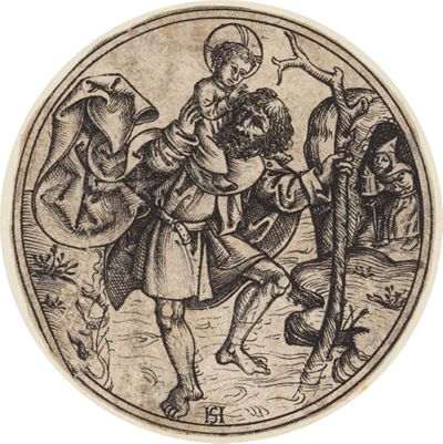 Monogrammist HS - St. Christoph