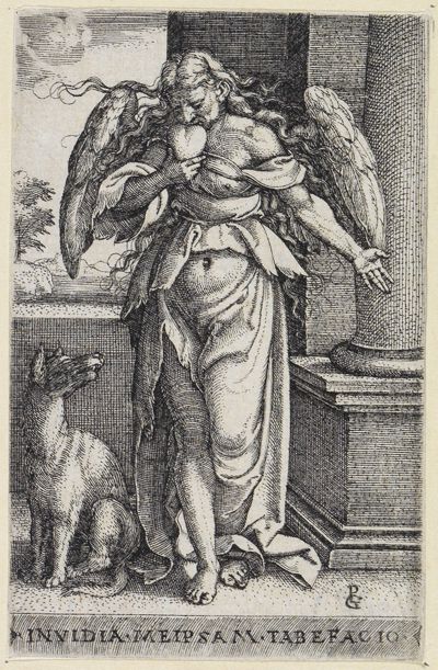 Georg Pencz - Der Neid (Die sieben Todsünden)