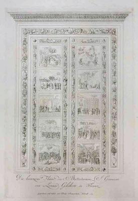 Feodor Iwanowitsch Kalmück - Die bronzene Thüre des Battisteriums S. Giovanni von Lorenzo Ghiberti in Florenz