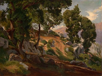 Edmund Friedrich Kanoldt - Aus der Serpentara bei Olevano