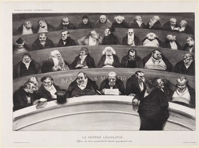 Honoré Daumier - Le ventre législatif