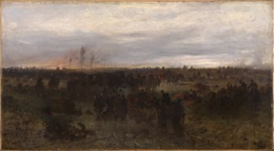 Franz Adam (1815) - Abend nach der Schlacht bei Wörth
