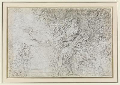 Jean-Honoré Fragonard - Das Opfer der Rose