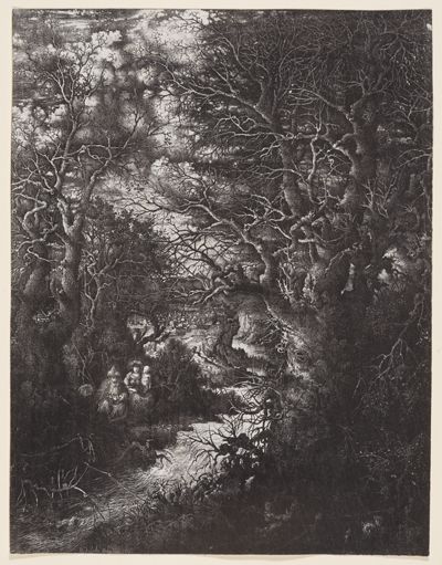 Rodolphe Bresdin - Die Flucht nach Ägypten