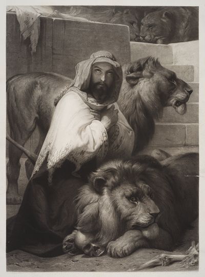 Paul Girardet (1821) - Daniel in der Löwengrube