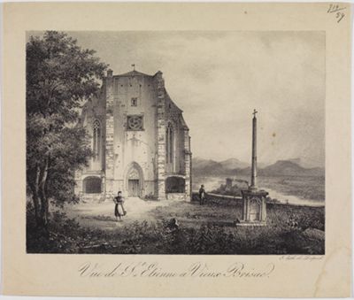 Francois Séraphin Delpech - Vue de St. Etienne a Vieux Brisac