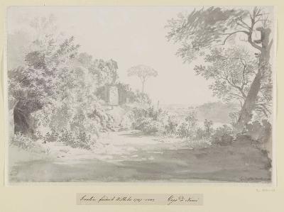 Friedrich Wilhelm Gmelin - Blick über den Nemisee auf Genzano