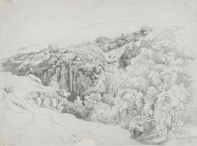 Edmund Friedrich Kanoldt - Landschaft bei Bagnaia