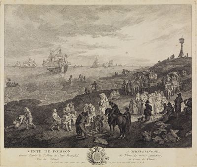 Pierre Quentin Chedel - Fischmarkt in Scheveningen