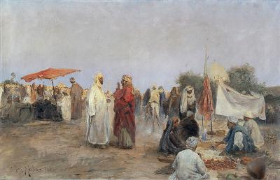 Max Rabes - Markt in Edfu in Oberägypten