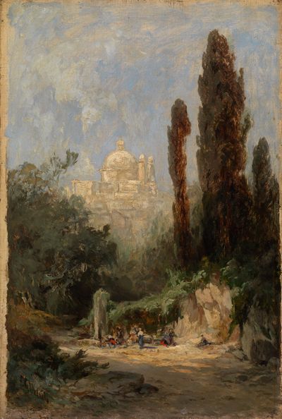 Charles Feodor Welsch - Ariccia bei Rom