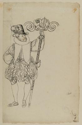 Bartholomäus Lingg (Werkstatt) - Mann mit Spieß