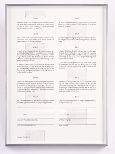 Sung Tieu - Work contract (zu: Baby Steps)