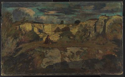 Friedrich Fehr - Landschaft mit Steinbruch