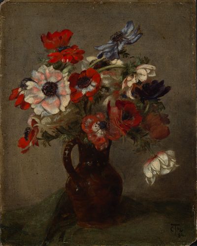 Cella Thoma - Anemonen in Tonvase