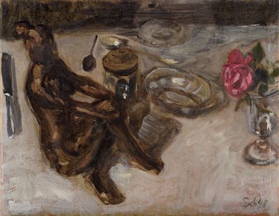 Wilhelm Schnarrenberger - Stillleben mit Figur