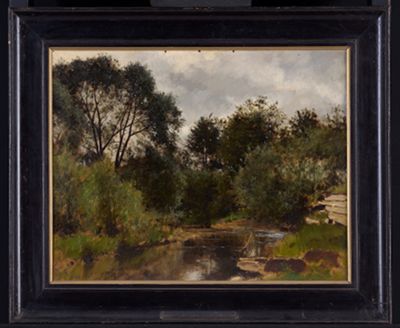 Paul von Ravenstein - Stehendes Wasser im Walde