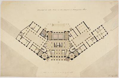 L. Heiss - Grundriss des ersten Stocks von dem Graeflich von Hochbergischen Palais