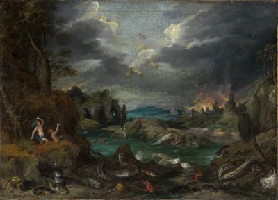 P. (=Philips?) Brueghel - Der Sturz des Phaethon