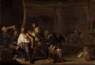 Cornelis Saftleven - Die Schulteroperation