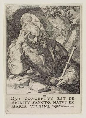 Hendrick Goltzius - Christus, die 12 Apostel mit Paulus; Blatt 3 (Jacobus d.Ä.)