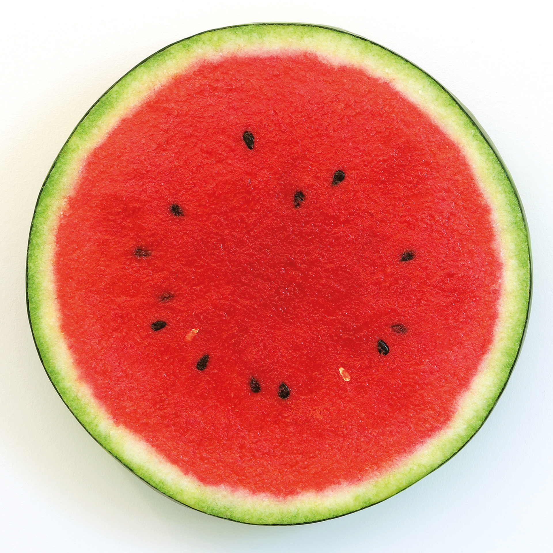Abbildung von Peter Antons Werk slice of watermelon. Zu sehen ist eine aufgeschnittene Wassermelone.