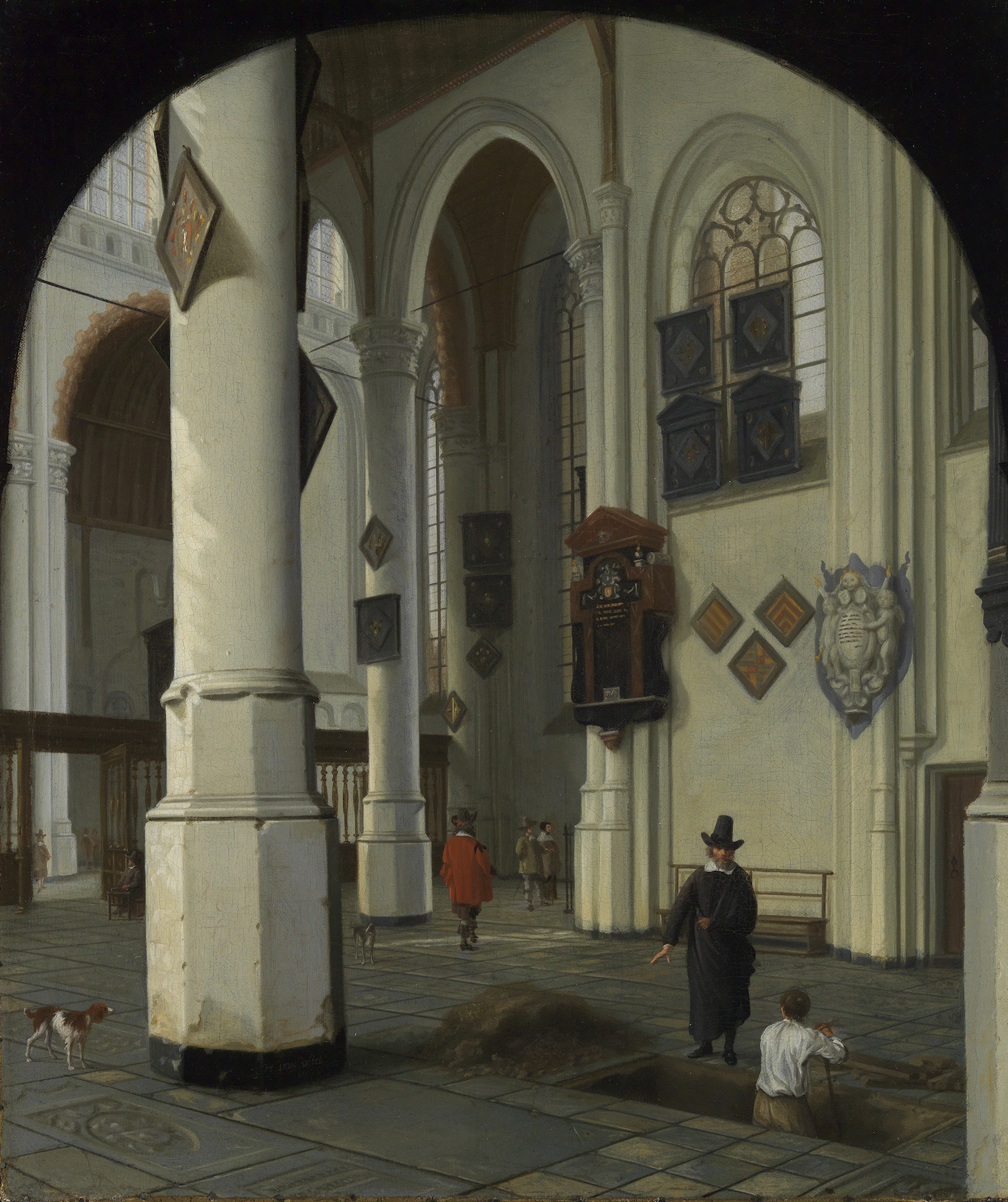 Hendrik Cornelisz. van Vliets Inneres der Oude Kerk in Delft