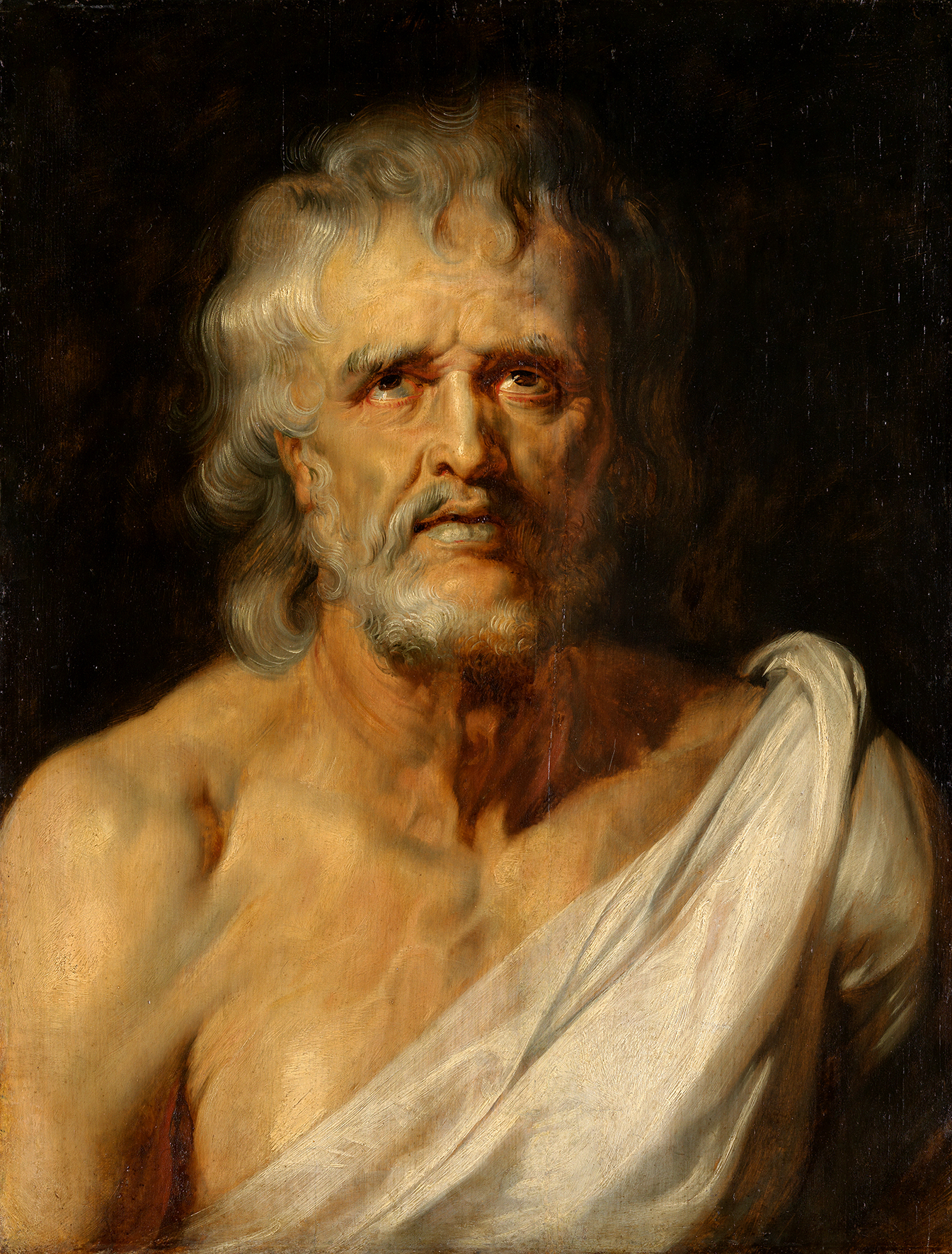 Gemälde Peter Paul Rubens: Brustbild des Philosophen Seneca (Der sterbende Seneca), um 1614/15