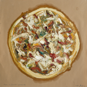 Abbildung des Werks Pizza finocci e prosciutto von Ralph Fleck aus dem Jahr 1994.