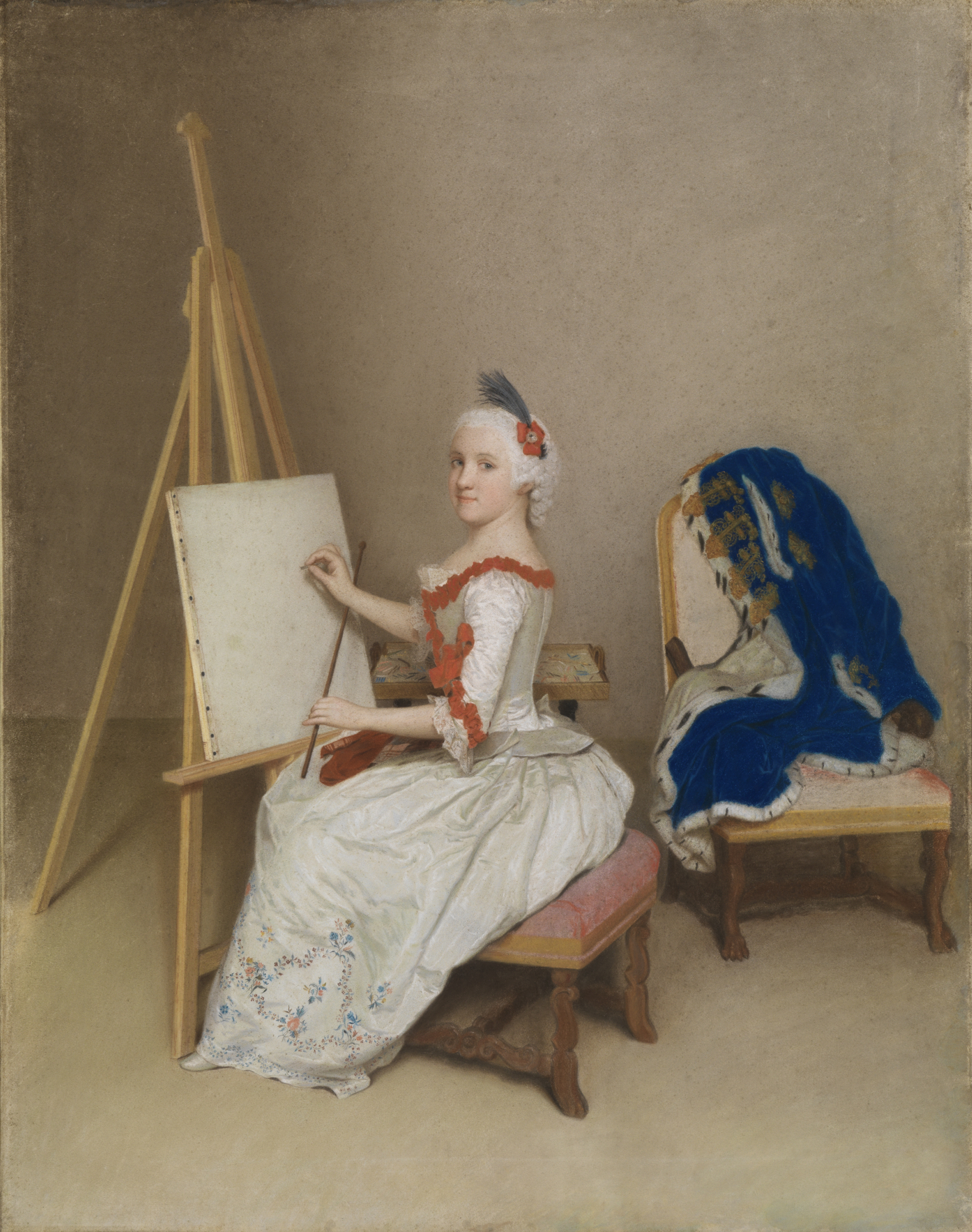 Gemälde der Prinzessin Karoline Luise von Hessen-Darmstadt von Jean Etienne Liotard