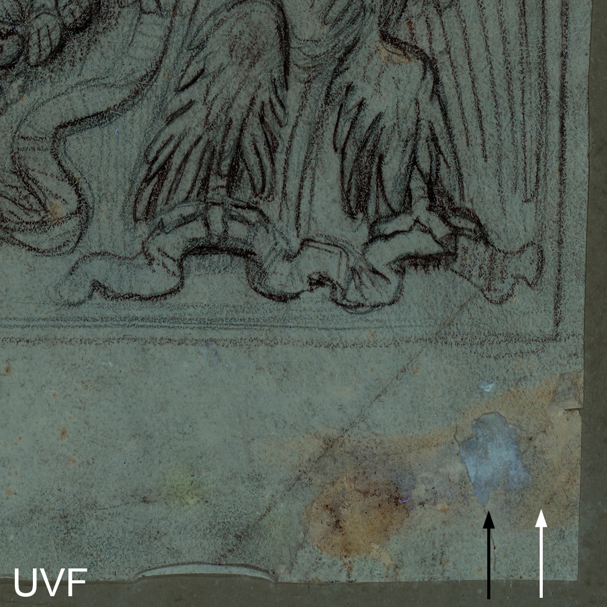 Abbildung eines Klebepunktes in UVF