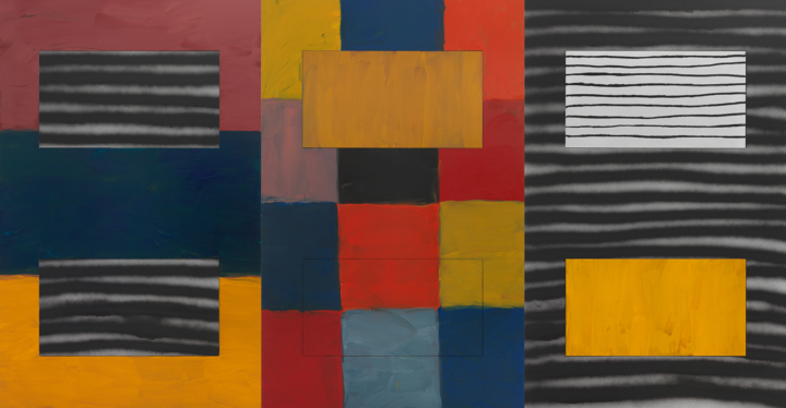 Landline Green Black - Sean Scully (2020) - Staatliche Kunsthalle