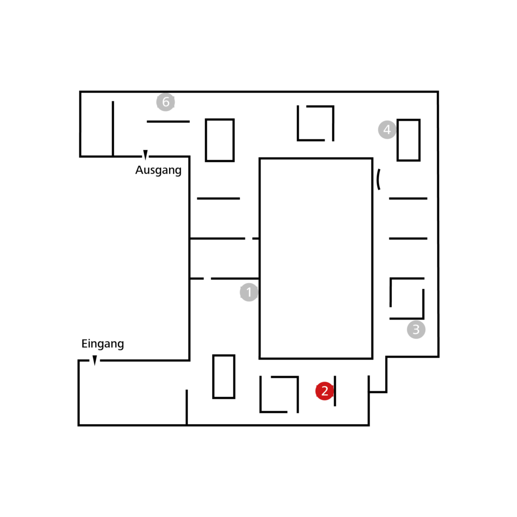 Lageplan des Kunstwerks.