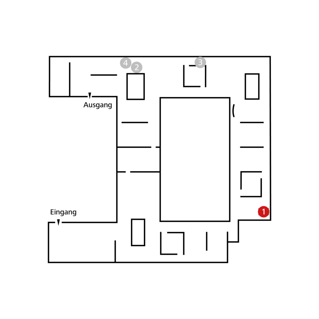 Lageplan des Kunstwerks.