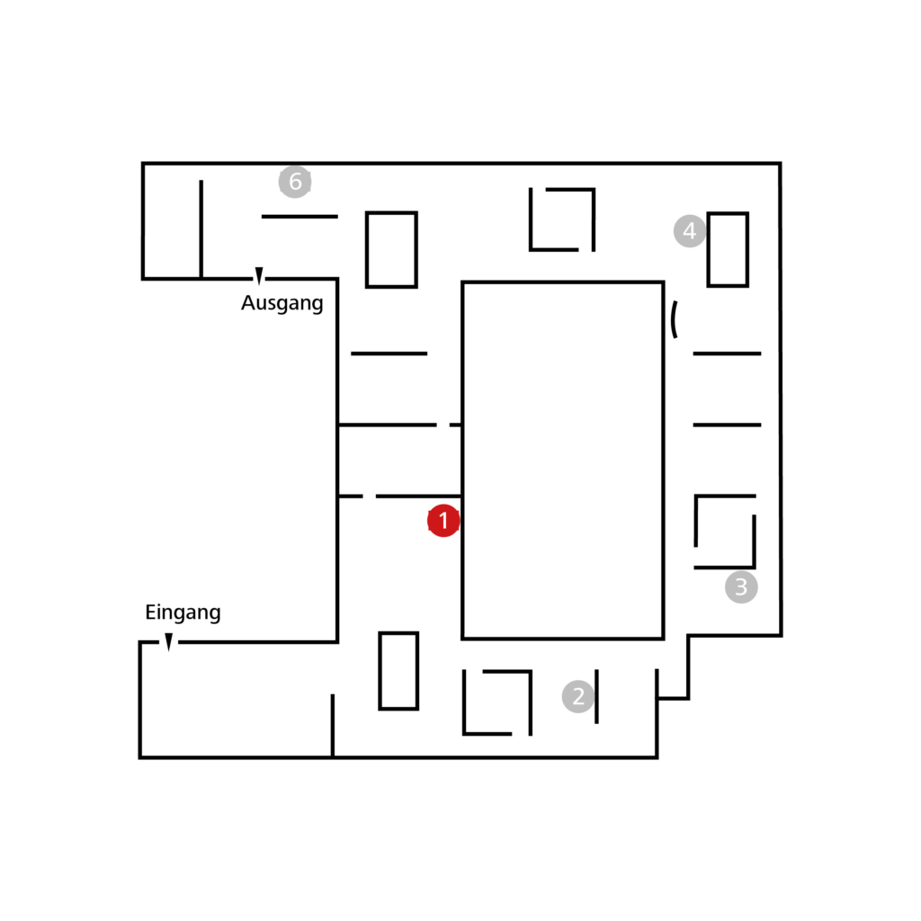 Lageplan des Kunstwerks.